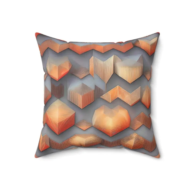 Abstract Vibes: Vibrant Spun Polyester Square Pillow - Home Decor