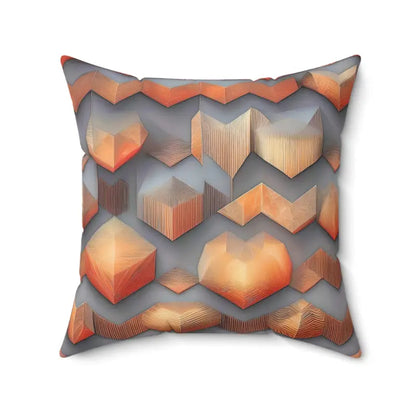 Abstract Vibes: Vibrant Spun Polyester Square Pillow - Home Decor