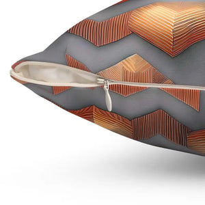 Spun Polyester Square Pillow - Vibrant Abstract Pattern - Dipaliz - Throw Pillows