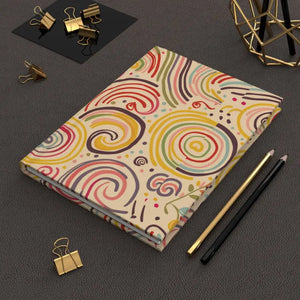 Vibrant Abstract Swirls Journal - Creative Art Notebook - Dipaliz - Journals
