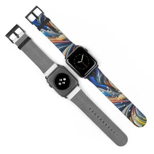 Vibrant Abstract Watch Band - Bold Style Statement - Dipaliz - Bands