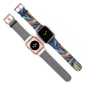 Vibrant Abstract Watch Band - Bold Style Silicone - Dipaliz - Bands