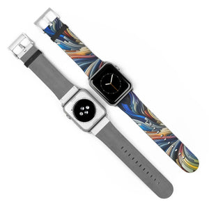 Vibrant Abstract Watch Band - Bold Style Silicone - Dipaliz - Bands