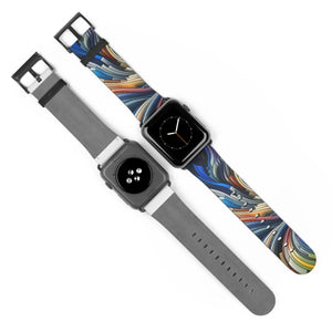 Vibrant Abstract Watch Band - Bold Style Silicone - Dipaliz - Bands