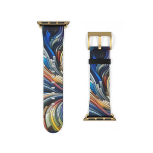 Vibrant Abstract Watch Band - Bold Style Silicone - Dipaliz - Bands