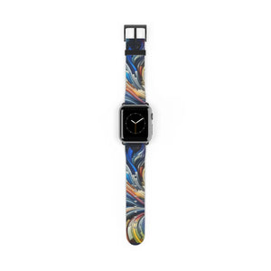 Vibrant Abstract Watch Band - Bold Style Silicone - Dipaliz - Bands