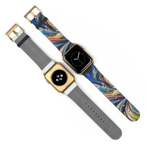 Vibrant Abstract Watch Band - Bold Style Silicone - Dipaliz - Bands