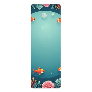 Vibrant Aquatic Rubber Yoga Mat – Daily Practice - Dipaliz - & Pilates Mats