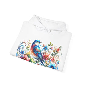 Unisex Heavy Hooded Sweatshirt Vibrant Bird Design - Dipaliz - Hoodies