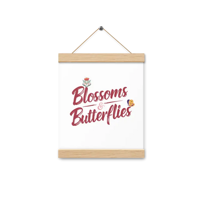 Transform your Room with Blossoms and Butterflies Statement Hanger - 8″×10″ Home Decor