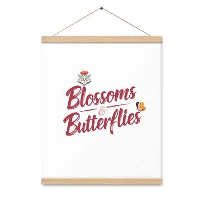 Transform your Room with Blossoms and Butterflies Statement Hanger - 16″×20″ Home Decor