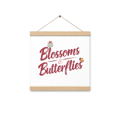 Transform your Room with Blossoms and Butterflies Statement Hanger - 12″×12″ Home Decor