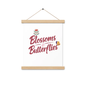 Statement Hanger Piece Blossoms and Butterflies Quality Artwork - Dipaliz - 11″×14″ - Posters Prints & Visual