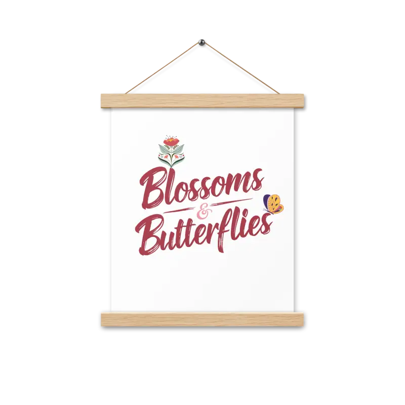 Transform your Room with Blossoms and Butterflies Statement Hanger - 11″×14″ Home Decor