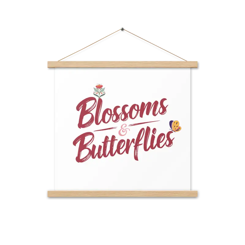 Transform your Room with Blossoms and Butterflies Statement Hanger - 18″×18″ Home Decor