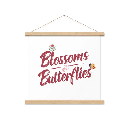 Transform your Room with Blossoms and Butterflies Statement Hanger - 18″×18″ Home Decor