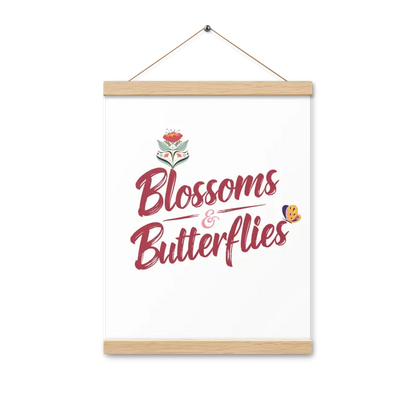 Transform your Room with Blossoms and Butterflies Statement Hanger - 12″×16″ Home Decor