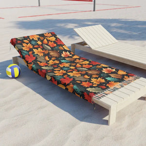 Colorful Fall Foliage Boho Beach Cloth - Adventure Awaits - Dipaliz - 38’’ × 81’’ / Polyester - Blankets