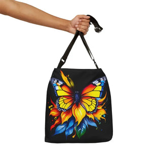 Print Tote Bag - Vibrant Butterfly Colorful Design - Dipaliz - Bags