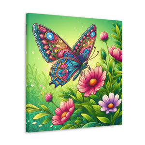 Vibrant Butterfly Canvas – Cotton Gallery Wrap - Dipaliz - Prints