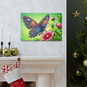Vibrant Butterfly Canvas – Cotton Gallery Wrap - Dipaliz - Prints