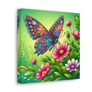 Vibrant Butterfly Canvas – Cotton Gallery Wrap - Dipaliz - Prints