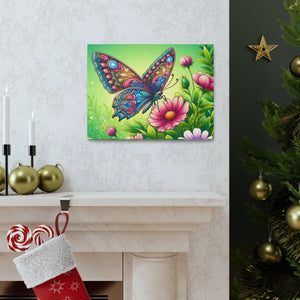 Vibrant Butterfly Canvas – Cotton Gallery Wrap - Dipaliz - Prints