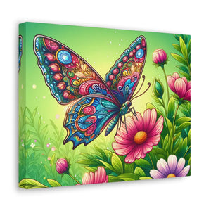 Vibrant Butterfly Canvas – Cotton Gallery Wrap - Dipaliz - Prints