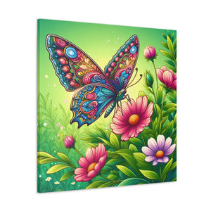 Vibrant Butterfly Canvas – Cotton Gallery Wrap - Dipaliz - Prints