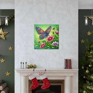 Vibrant Butterfly Canvas – Cotton Gallery Wrap - Dipaliz - Prints