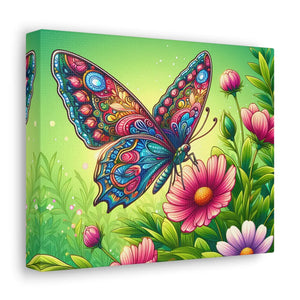 Vibrant Butterfly Canvas – Cotton Gallery Wrap - Dipaliz - Prints