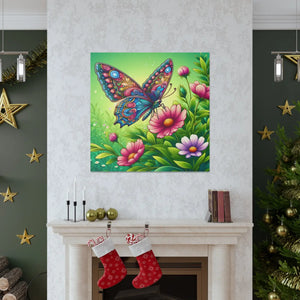 Vibrant Butterfly Canvas – Cotton Gallery Wrap - Dipaliz - Prints