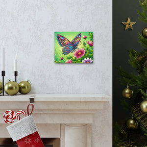 Vibrant Butterfly Canvas – Cotton Gallery Wrap - Dipaliz - Prints