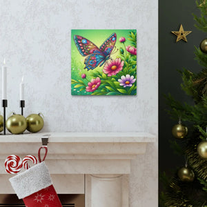 Vibrant Butterfly Canvas – Cotton Gallery Wrap - Dipaliz - Prints