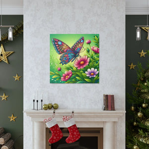 Vibrant Butterfly Canvas – Cotton Gallery Wrap - Dipaliz - Prints