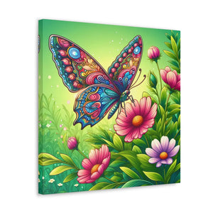 Vibrant Butterfly Canvas – Cotton Gallery Wrap - Dipaliz - Prints