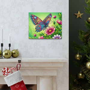 Vibrant Butterfly Canvas – Cotton Gallery Wrap - Dipaliz - Prints