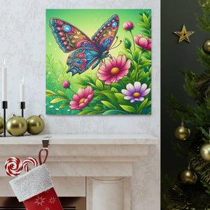 Vibrant Butterfly Canvas – Cotton Gallery Wrap - Dipaliz - Prints