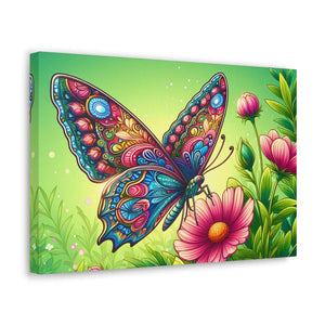 Vibrant Butterfly Canvas – Cotton Gallery Wrap - Dipaliz - Prints