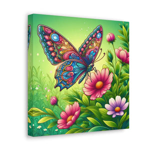 Vibrant Butterfly Canvas – Cotton Gallery Wrap - Dipaliz - Prints