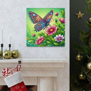 Vibrant Butterfly Canvas – Cotton Gallery Wrap - Dipaliz - Prints