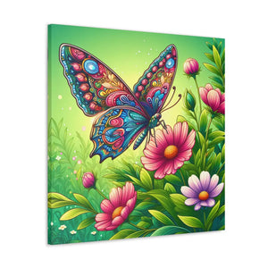 Vibrant Butterfly Canvas – Cotton Gallery Wrap - Dipaliz - Prints