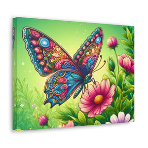 Vibrant Butterfly Canvas – Cotton Gallery Wrap - Dipaliz - Prints