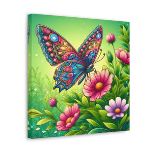 Vibrant Butterfly Canvas – Cotton Gallery Wrap - Dipaliz - Prints