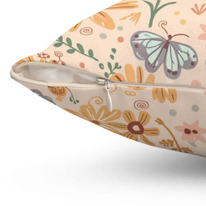 Vibrant Butterfly Polyester Square Pillow - Art Comfort - Dipaliz - Throw Pillows