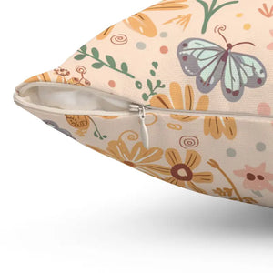 Vibrant Butterfly Polyester Square Pillow - Art Comfort - Dipaliz - Throw Pillows