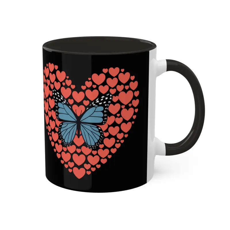 Cozy Butterfly Hearts Mug: your Vibrant Everyday Companion - Mug