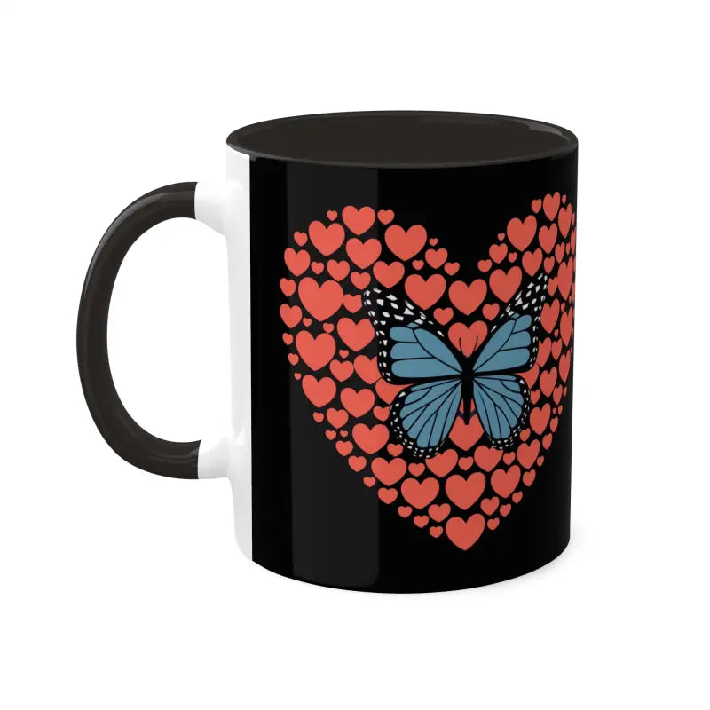 Cozy Butterfly Hearts Mug: your Vibrant Everyday Companion - Mug