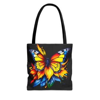 Vibrant Butterfly Print Tote Bag: Style Meets Functionality - Bags