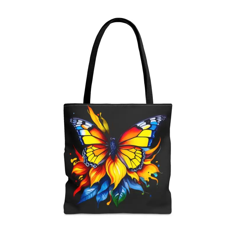 Vibrant Butterfly Print Tote Bag: Style Meets Functionality - Bags